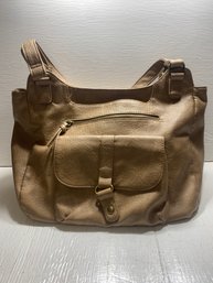 Bueno Light Brown Faux Leather Purse Handbag
