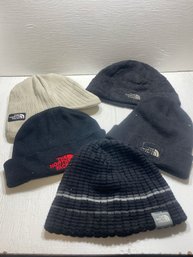Lot Of 5 North Face Knitted Hat Beanies