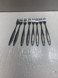 Set Of 8 Northland Stainless Steel Cocktail/ Oyster Forks