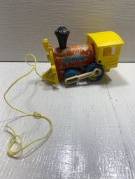Vintage 1960's Fisher Price Wooden Toy Train