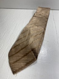 Giorgio Armani All Silk Brown Striped Men's Neck Tie