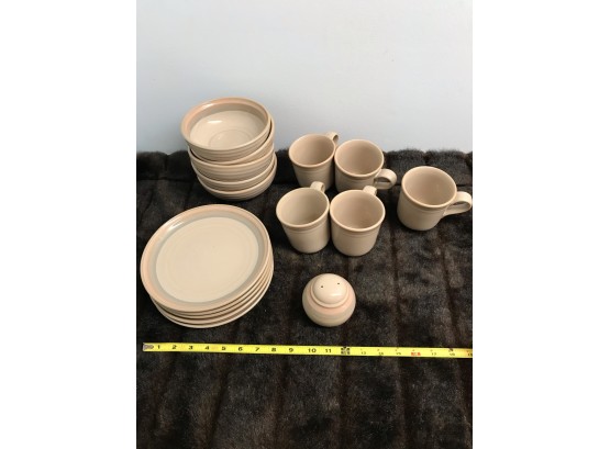 16 Piece Lot Of Noritake Stoneware 'Sunset Mesa' Dishes