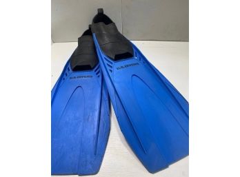 Pacifica U.S Divers Blue Flipper Fins Size 10-11