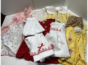 11 Piece Lot Of Vintage Baby Clothes Size 12 Month