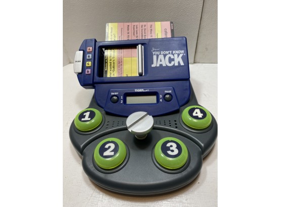 1998 Tiger You Dont Know Jack Electronic Game