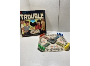 Vintage 1965 Kohner Trouble Board Game