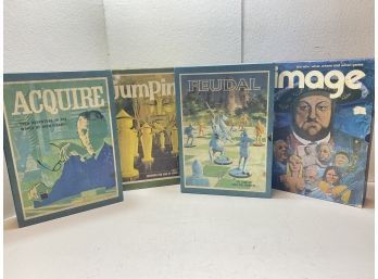 Lot Of 4 Vintage 1960s-1970s Games Feudal,jumpin And More