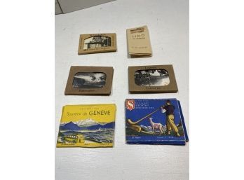 Lot Of Six Vintage Packs Of Souvenir Photos Black And White