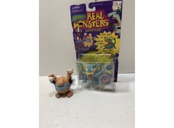 1996 Ah! Real Monsters Scarfer And Krumm Figures