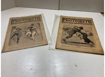 Lot Of 2 Antique Photobits From 1911 And 1912