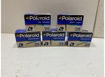 Lot Of 5 Expired 11/98 Brand New Polaroid Hi-def 200/25 Film