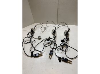 Lot Of 3 Bell System Western Electric Switchboard Operator Headsets Untested