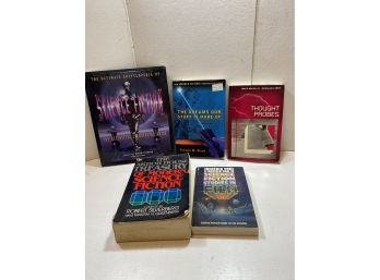 Lot Of 5 Non Fiction Science Fiction Book Lot Of 5 Encyclopedia And More