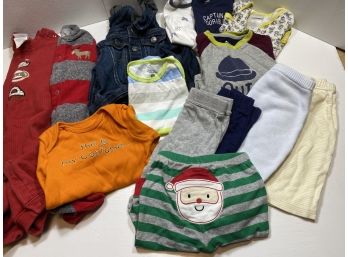 14 Pieces Of 3-6 Month Baby Boy Clothes Jean Jacket,onesies And More!#14