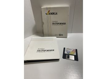 Amiga Transformer 1986 PC Software Manual And Disc