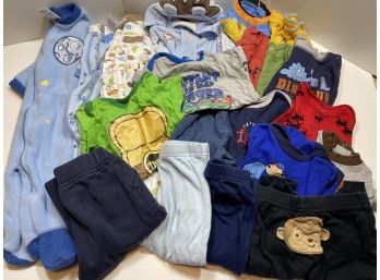 Large 20 Piece Lot Of 3-6 Month Baby Boy Clothes Ninja Turtles,t-shirts,and More! #15