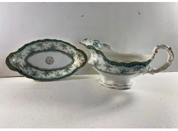 John Maddock &Sons England Royal Gravy Boat And Underplate