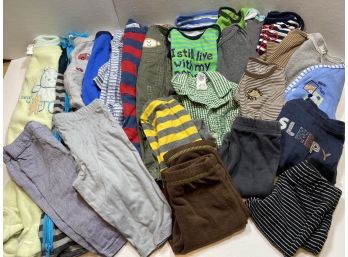 Large 25 Piece 3-6 Month Baby Boy Clothes Onesies,sleepers And More! #10