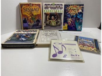 Lot Of 8 Amiga Games With Boxes Sports,outrun,and More!