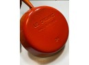 Vintage Le Creuset #24 Flame Orange Cast Iron Frying Pan