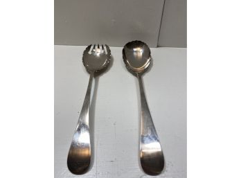 JB&S Silverplate Salad Fork And Spoon