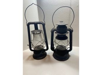 Lot Of 2 Vintage Dietz Lanterns D-Lite And Monarch