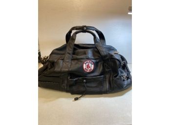 Genuine Leather Boston Red Sox Gym/duffle Bag