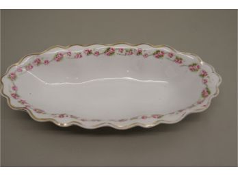 Floral Oval Serving Dish