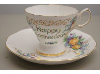 Queen Sanne Musical Anniversary Tea Cup & Saucer
