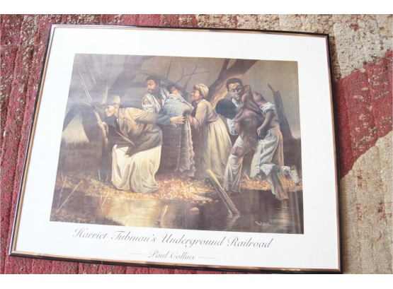 Harriet Tubman's Underground Railroad By Paul Collins Framed Poster Print