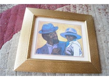 'Father And Son' By Jason Delancey Framed Poster Print