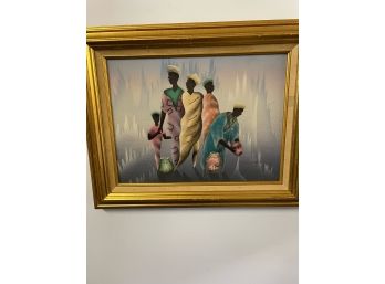 African American Family Framed Art 21 1/2' X 17'