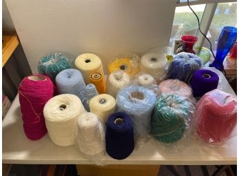 Huge Lot Of Knitting Machine Yarn