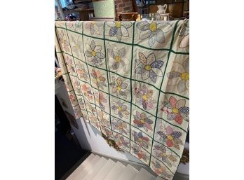 Lot Of Unfinished Antique Quilts