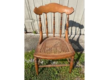 Antique Caned Toddler Chair