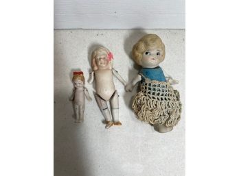 3 Made In Japan Jointed Dolls