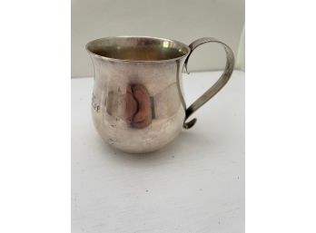 International Sterling Silver Engraved Baby Cup