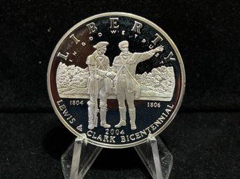 2004 US Mint Lewis And Clark Bicentennial Commemorative Silver Proof Coin