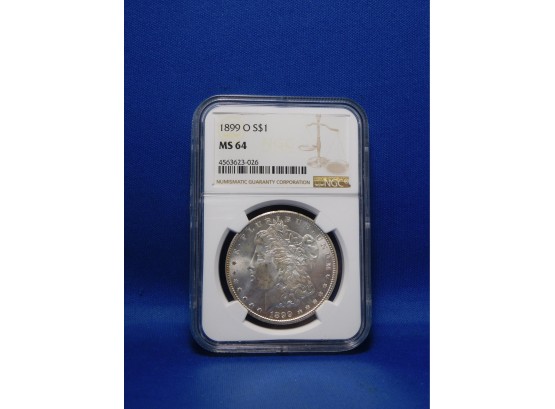1899 O   US Silver Morgan Dollar MS64 NGC