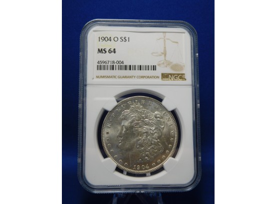 1904 O New Orleans   US Silver Morgan Dollar MS64 NGC