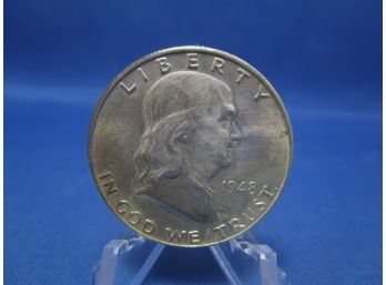 1948 Franklin Silver Half Dollar UNC