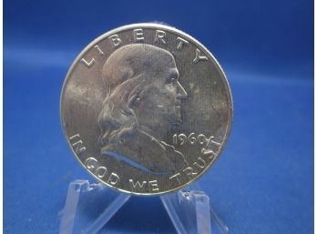 1960 Franklin Silver Half Dollar UNC