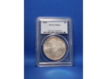 1896  US Silver Morgan Dollar MS64 PCGS