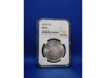 1899 O   US Silver Morgan Dollar MS64 NGC