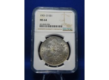 1901 O New Orleans   US Silver Morgan Dollar MS64 NGC
