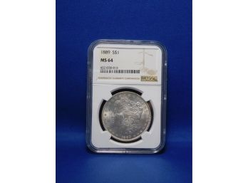 1889   US Silver Morgan Dollar MS64 NGC