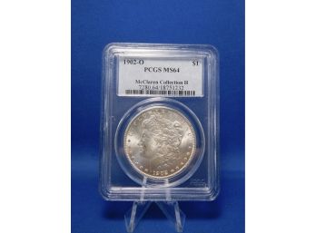 1902 O New Orleans  US Silver Morgan Dollar MS64 PCGS ( McClaren Collection)