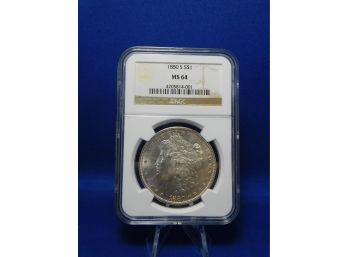 1880 San Francisco US Silver Morgan Dollar MS64 NGC