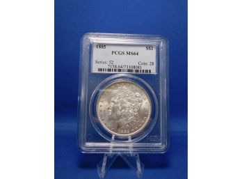 1885   US Silver Morgan Dollar MS64 PCGS