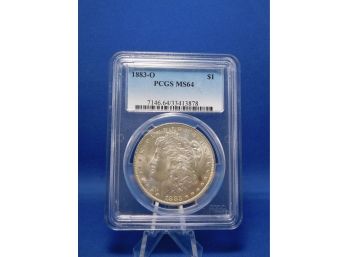 1883 New Orleans  US Silver Morgan Dollar MS64 PCGS